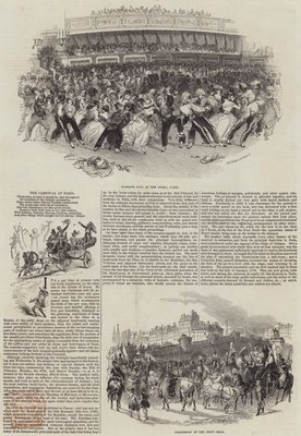 Il carnevale a Parigi | Henry Anelay | Stampa d'arte